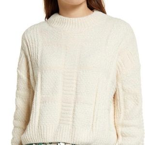 Lisa Says Gah! Super Soft Cropped Cream Sweater Size L Gia Sweater